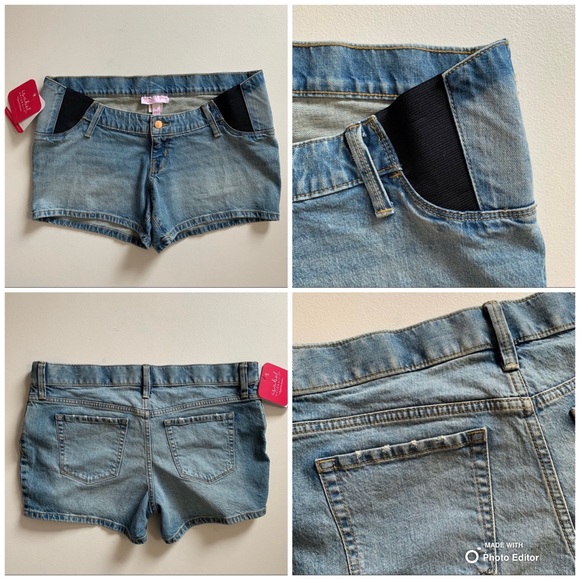 Maternity Summer Bundle | Lot of Maternity Tank Tops (2) + Maternity Shorts S/6 - Picture 9 of 15